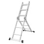 [US Warehouse] 12.2ft Household Multifunctional Aluminum Alloy Small Joint Foldable Telescopic Ladder 12-step Unloading Ladder